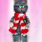 Cute crocheted ''Gallant cat''.