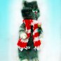 Cute crocheted ''Gallant cat''.