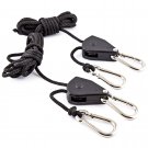 1/8" Adjustable Grow Light Hangers Rope Ratchet For Growing Tent 2 Pairs