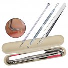 3Pcs Blackhead Whitehead Pimple Spot Comedone Extractor Remover Popper Tool Kit