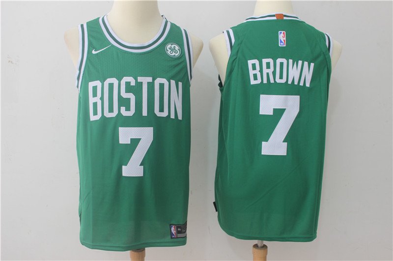 Youth Jaylen Brown Jersey #7 Boston Celtics Basketball Jersey Green