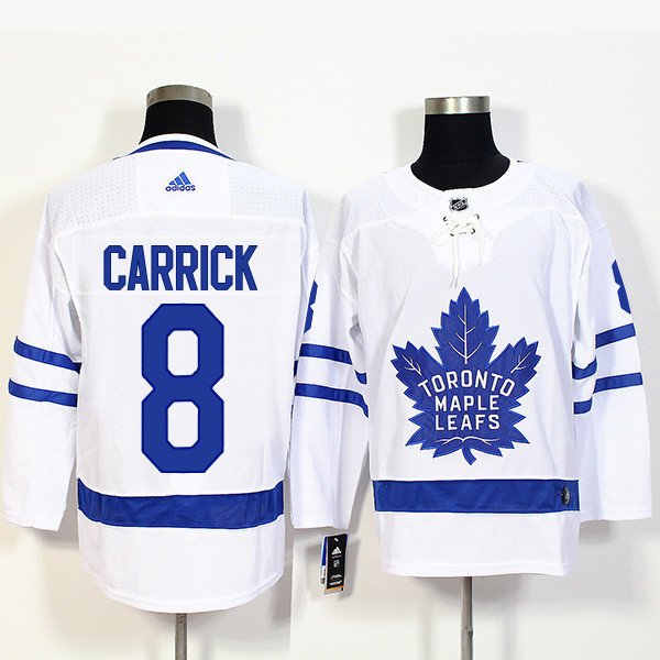 Toronto Maple Leafs 8 Connor Carrick Blue,White Jerseys.