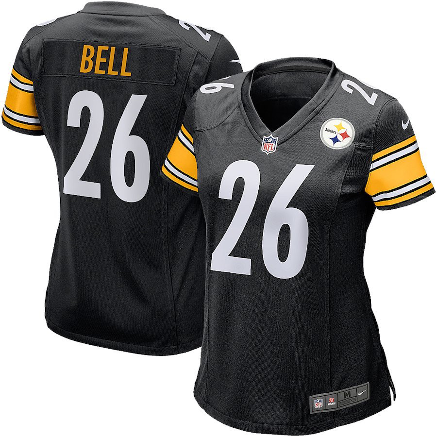 Women Pittsburgh Steelers 26# Le'Veon Bell Limited Jersey Black