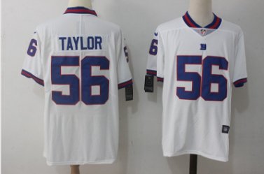 Men's NY Giants #56 Lawrence Taylor color rush Limited jersey white