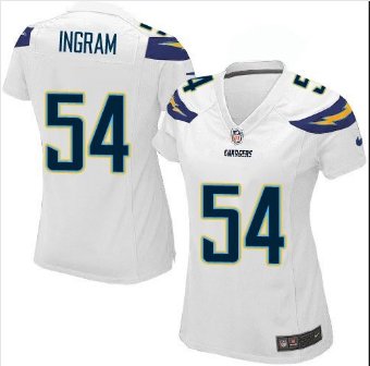 Women's Charges #54 Melvin Ingram Football jersey white