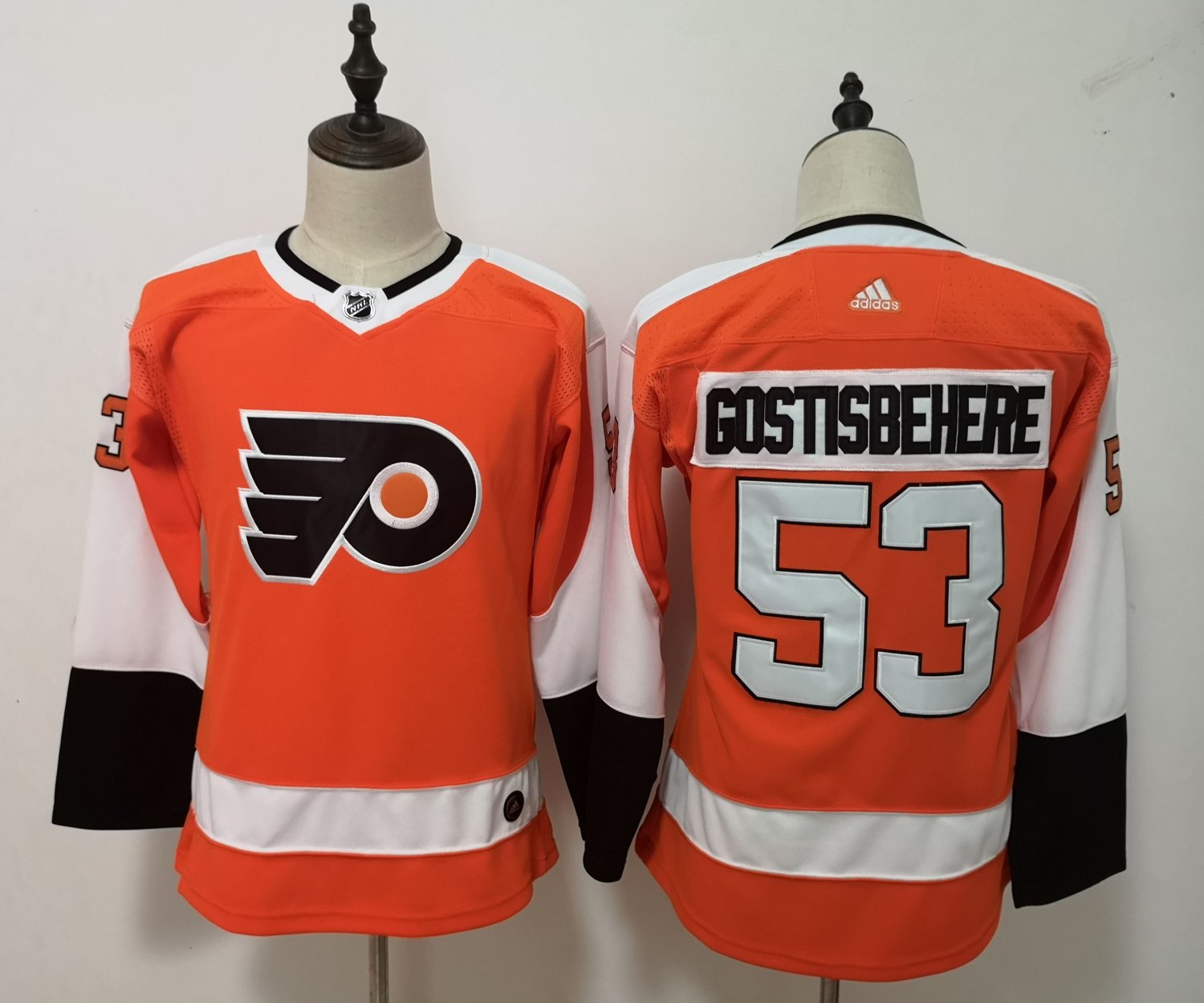 Youth Philadelphia Flyers 53# Shayne Gostisbehere Ice Hockey Jersey Orange
