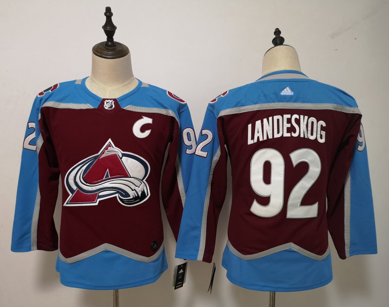 Womens Colorado Avalanche 92# Gabriel Landeskog Ice Hockey Jersey Red