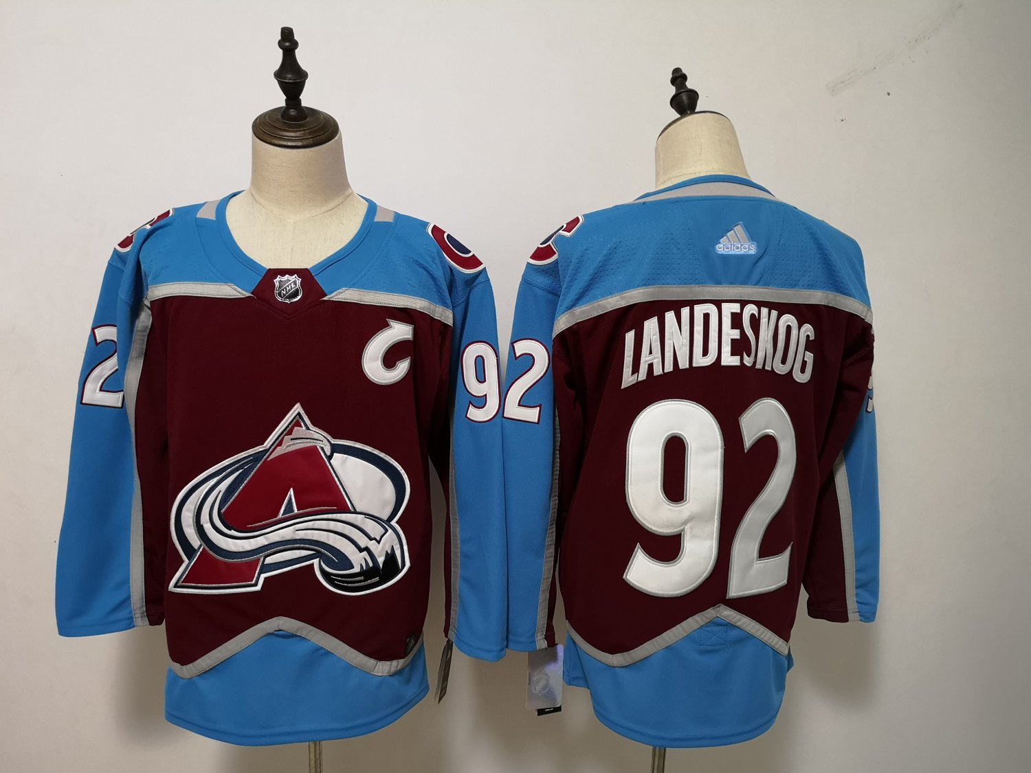 Mens Colorado Avalanche 92# Gabriel Landeskog Ice Hockey ...