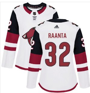 Womens Antti Raanta 32# Arizona Coyotes Ice Hockey Stitched Jersey White