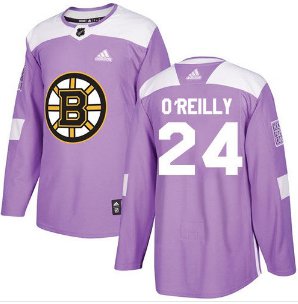 Mens Terry O'reilly 24# Boston Bruins Ice Hockey Stitched Jersey Purple