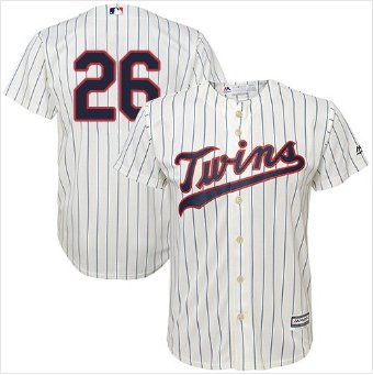 Youth #26 Minnesota Twins Max Kepler Cream Cool Base Baseball Jersey
