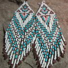 Coral Floral Earrings