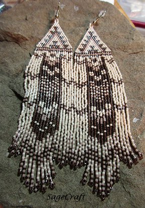 6" Brown Earrings