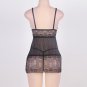 Plus Size Sheer Lace V-Neck Mini Dress