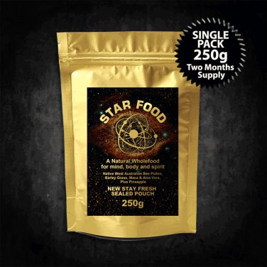 Star Food Single Pack (250g) Monatomic Gold, Ormus, MUFKUTZ, M State Superfood