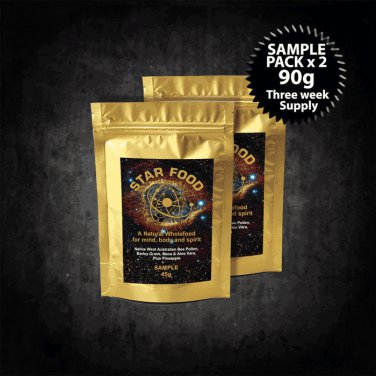 Star Food Sample Pack (2 x 45g) Monatomic Gold, Ormus, MUFKUTZ, M State Superfood