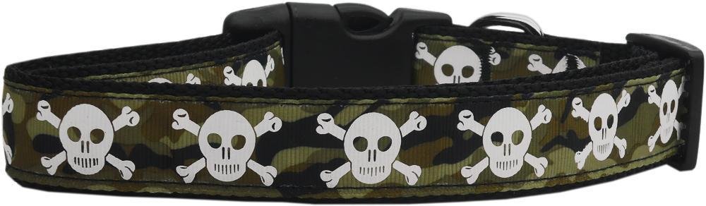 Camo Skulls Nylon Dog Collar