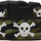 Camo Skulls Nylon Dog Collar