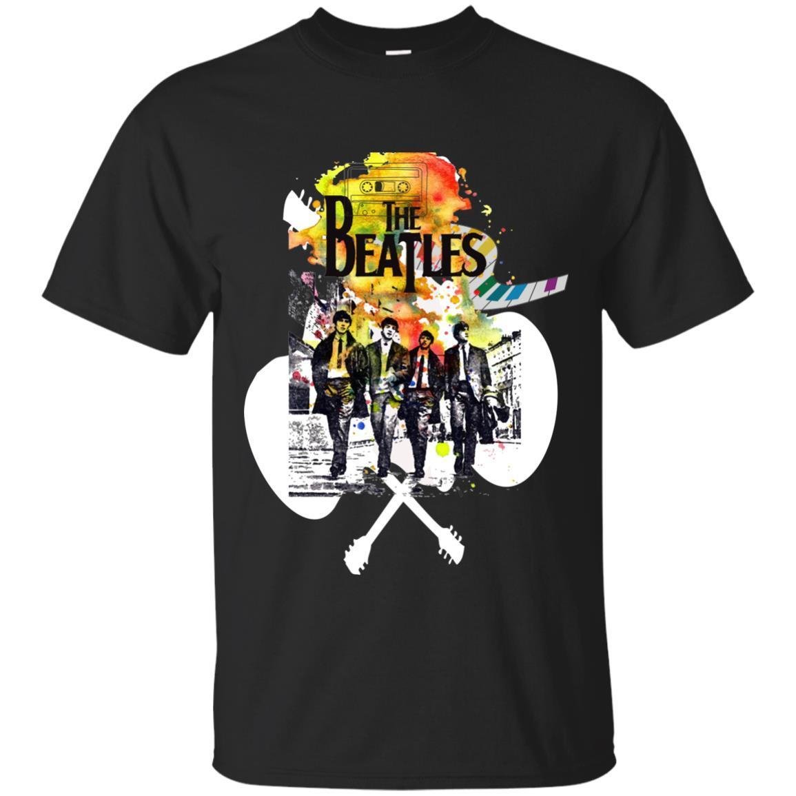 NEW The Beatles Band BLACK T Shirt Super Fast Shipping