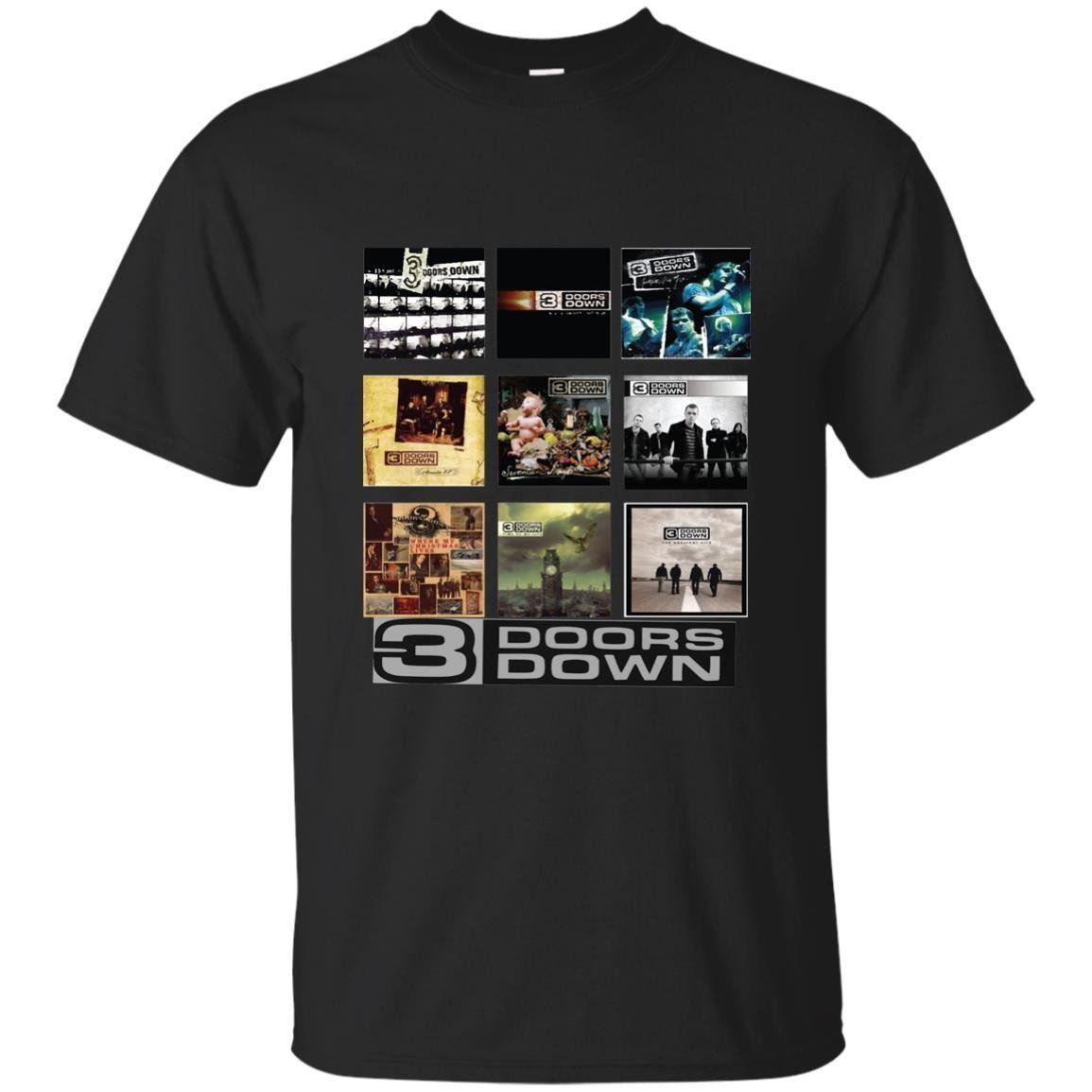 NEW 3 Doors Down Rock Band BLACK T Shirt Super Fast Shipping