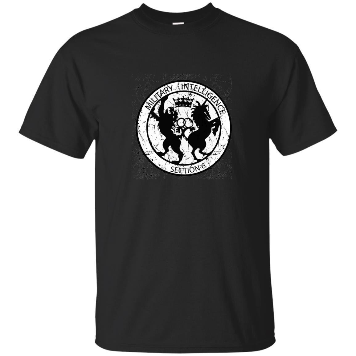 British Military Intelligence Section 6 MI6 007 Spy BLACK T-Shirt