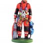 GERMAN FIREMAN 2003,EDICOLA FIGURES 1/32 ,HAND PAINTED,DELPRADO,COLLECTIBLE,NEW