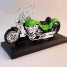 CLASSIC HARLEY TYPE BIKE,GREEN DIECAST MOTORMAX1/18MOTORCYCLE COLLECTOR'S MODEL