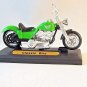 CLASSIC HARLEY TYPE BIKE,GREEN DIECAST MOTORMAX1/18MOTORCYCLE COLLECTOR'S MODEL