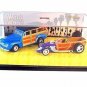 2-CAR SET, WILD WOOD ,BLUE/PURPLE HOTWHEELS 1:64 DIECAST CAR COLLECTOR'S MODEL