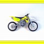 SUZUKI RM-Z450 NEWRAY 1/18 YELLOW DIECAST MOTORCYCLE COLLECTOR'S MODEL,RARE,NEW