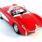 1957 CHEVROLET CORVETTE ,RED WELLY 1/24 DIECAST CAR COLLECTOR'S MODEL , NEW