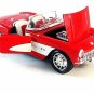 1957 CHEVROLET CORVETTE ,RED WELLY 1/24 DIECAST CAR COLLECTOR'S MODEL , NEW