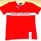 MICHAEL SCHUMACHER T-SHIRT, WITH LETTERING & LOGO RED/WHITE SIZE L- LARGE , NEW MICHAEL SCHUMACHER T-SHIRT, WITH LETTERING & LOGO RED/WHITE SIZE L- LARGE , NEW
