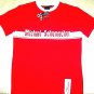 MICHAEL SCHUMACHER T-SHIRT, WITH LETTERING & LOGO RED/WHITE SIZE L- LARGE , NEW