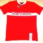 MICHAEL SCHUMACHER T-SHIRT, WITH LETTERING & LOGO RED/WHITE SIZE L- LARGE , NEW