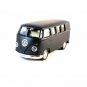 VOLKSWAGEN T1 TRANSPORTER RMZ 1:34 BLACK (MATTE) DIECAST CAR COLLECTOR'S MODEL
