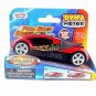 DYNA MOTOR, PULL BACK RACER RED/BLACK MOTORMAX DIECAST CAR COLLECTOR'S MODEL
