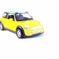 MINI COOPER - WELLY 1/38 YELLOW DIECAST CAR COLLECTOR'S MODEL,COLLECTIBLE ,NEW
