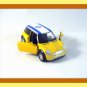 MINI COOPER - WELLY 1/38 YELLOW DIECAST CAR COLLECTOR'S MODEL,COLLECTIBLE ,NEW