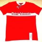 MICHAEL SCHUMACHER T-SHIRT WITH LETTERING & LOGO RED/WHITE SIZE M- MEDIUM , NEW