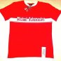 MICHAEL SCHUMACHER T-SHIRT WITH LETTERING & LOGO RED/WHITE SIZE M- MEDIUM , NEW