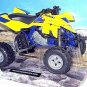ATV SUZUKI QUADRACER R450 YELLOW NEWRAY 1:12 DIECAST ATV COLLECTOR'S MODEL, NEW