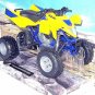 ATV SUZUKI QUADRACER R450 YELLOW NEWRAY 1:12 DIECAST ATV COLLECTOR'S MODEL, NEW
