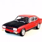 FORD CAPRI RED/BLACK CARARAMA 1:43 DIECAST CAR COLLECTOR'S MODEL , NEW