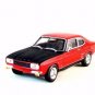 FORD CAPRI RED/BLACK CARARAMA 1:43 DIECAST CAR COLLECTOR'S MODEL , NEW