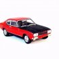 FORD CAPRI RED/BLACK CARARAMA 1:43 DIECAST CAR COLLECTOR'S MODEL , NEW