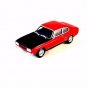 FORD CAPRI RED/BLACK CARARAMA 1:43 DIECAST CAR COLLECTOR'S MODEL , NEW