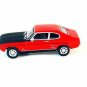 FORD CAPRI RED/BLACK CARARAMA 1:43 DIECAST CAR COLLECTOR'S MODEL , NEW