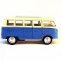 1963 VOLKSWAGEN T1 BUS METALLIC BLUE, WELLY 1/32 DIECAST CAR COLLECTOR'S MODEL