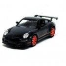 PORSCHE 911 (997) GT3 RS, BLACK WELLY 1:38  DIECAST CAR COLLECTOR'S MODEL, NEW